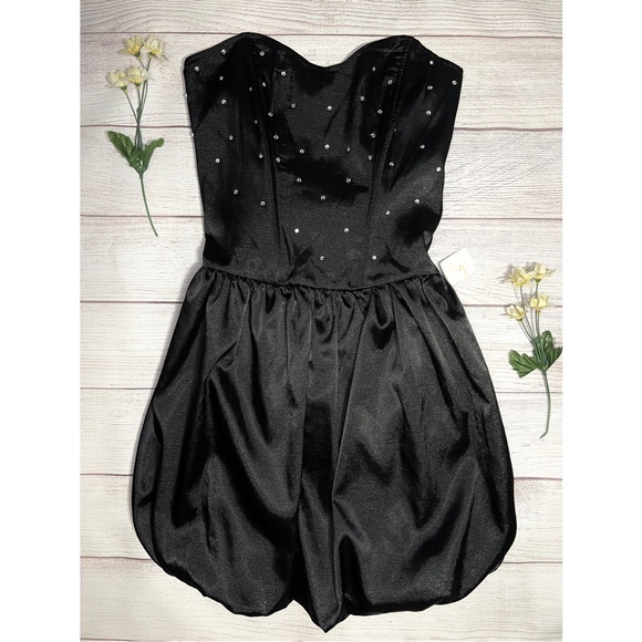 Better B. Embellished Strapless Ruched Party Dress - Picture 14 of 14